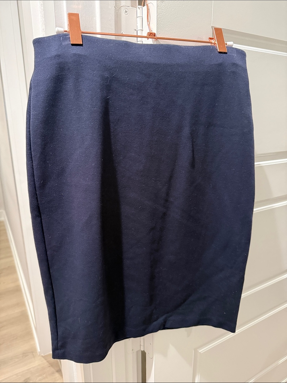 Philosophy Navy Blue Pencil Skirt